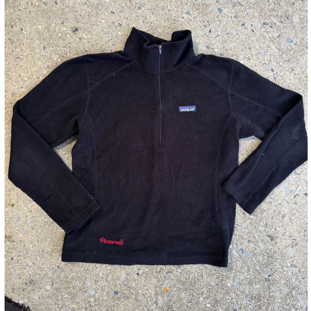 Patagonia‎ Pinterest Pintern Micro D Quarter Zip Fleece Jacket Black 25420 Small